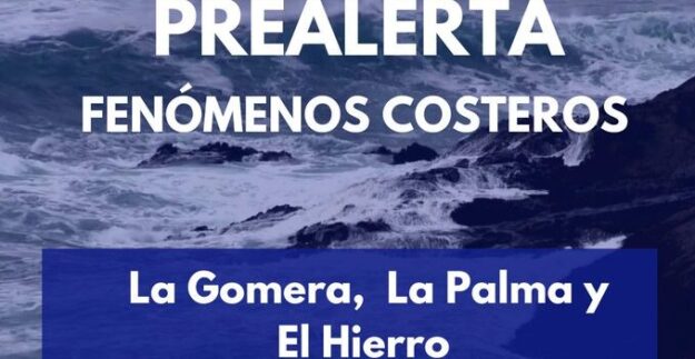 PREALERTA POR FENÓMENOS COSTEROS EN LA PALMA, LA GOMERA Y EL HIERRO 12-2-26