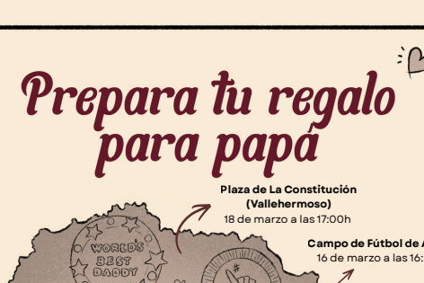 050326 Cartel actividades infantiles campaña comercio local por el Día del Padre en La Gomera