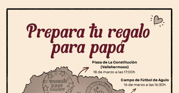 050326 Cartel actividades infantiles campaña comercio local por el Día del Padre en La Gomera