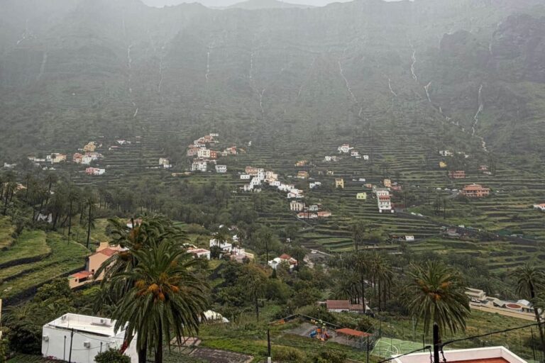250326 Temporal de lluvias en Valle Gran Rey, La Gomera
