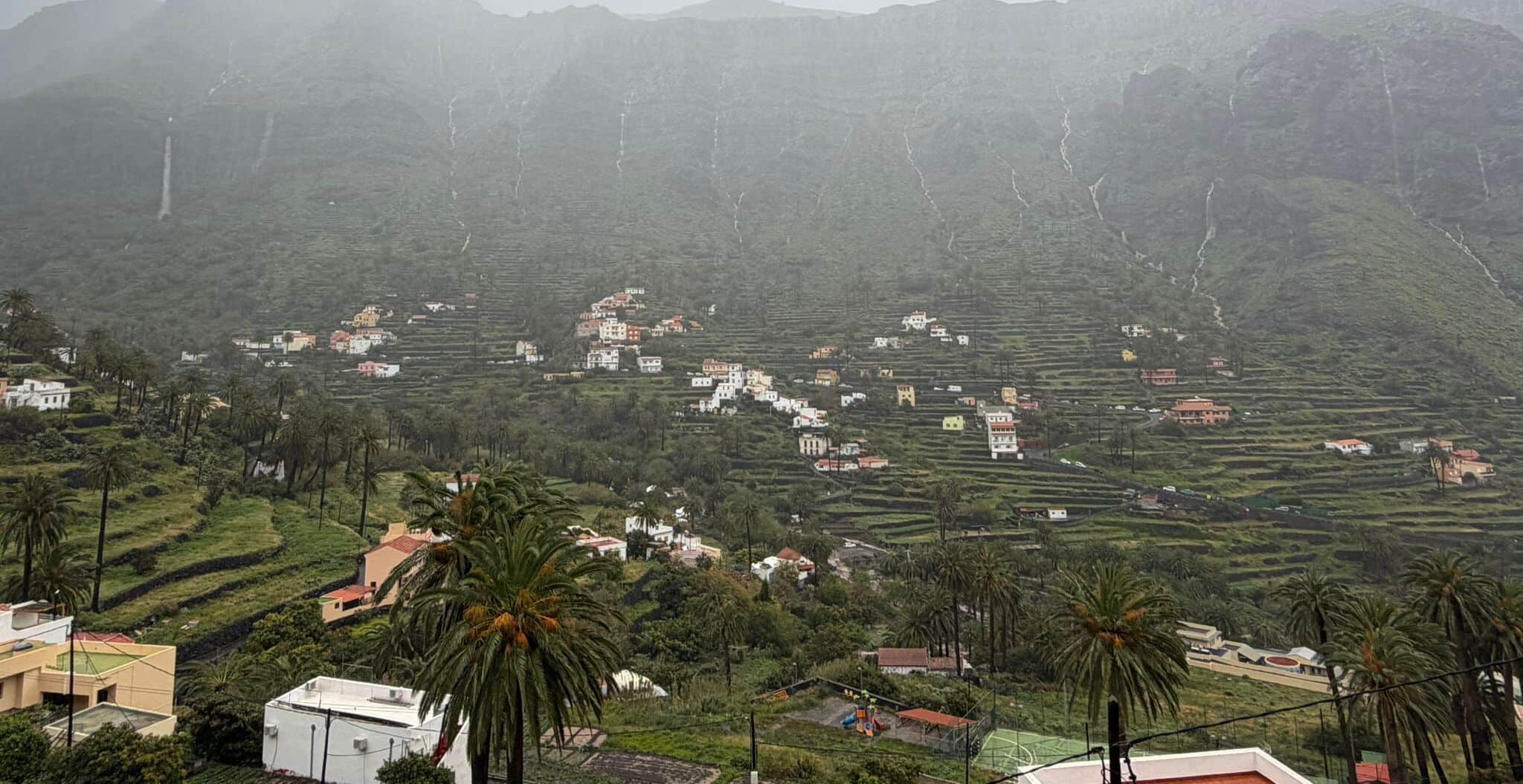 250326 Temporal de lluvias en Valle Gran Rey, La Gomera