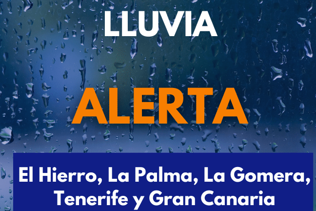 EL GOBIERNO DE CANARIAS ACTUALIZA LA ALERTA POR LLUVIAS EN LAS ISLAS OCCIDENTALES Y GRAN CANARIA 22-3-26