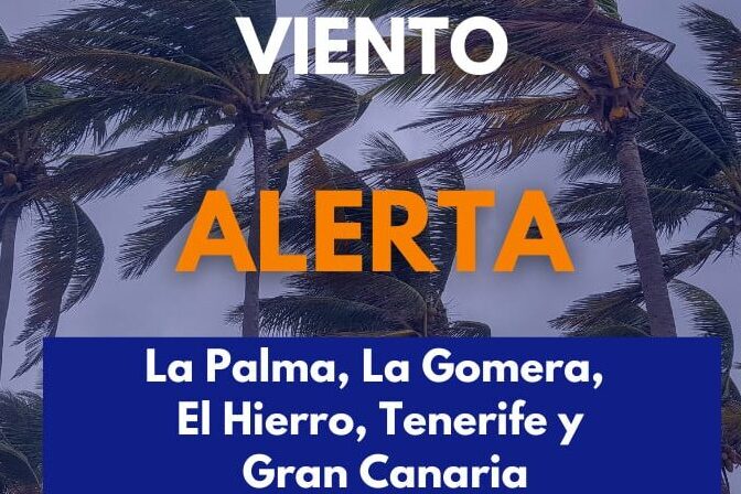 EL GOBIERNO DECLARA LA ALERTA POR VIENTO EN LA PALMA, LA GOMERA, EL HIERRO, TENERIFE Y GRAN CANARIA 17-3-26