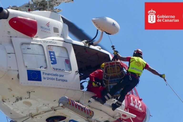HELICÓPTERO DEL GES-SAN BARTOLOMÉ DE TIRAJANA 1-11-25
