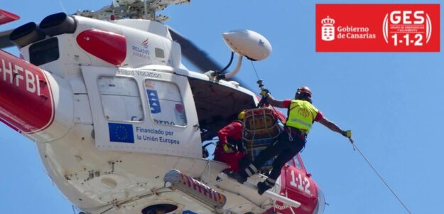 HELICÓPTERO DEL GES-SAN BARTOLOMÉ DE TIRAJANA 1-11-25