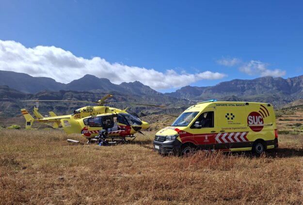 MOTORISTA HERIDO DE CARÁCTER GRAVE TRAS UN ACCIDENTE DE TRÁFICO EN SANTA LUCÍA1-GRAN CANARIA 7-3-26