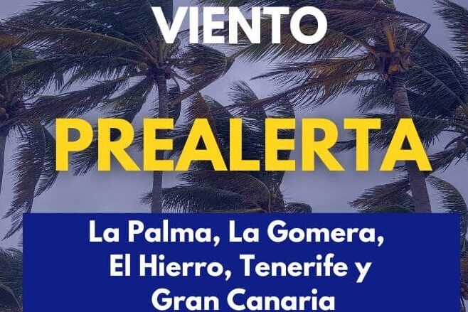 PREALERTA POR VIENTO EN CANARIAS DECLARADA POR EL GOBIERNO 28-3-26
