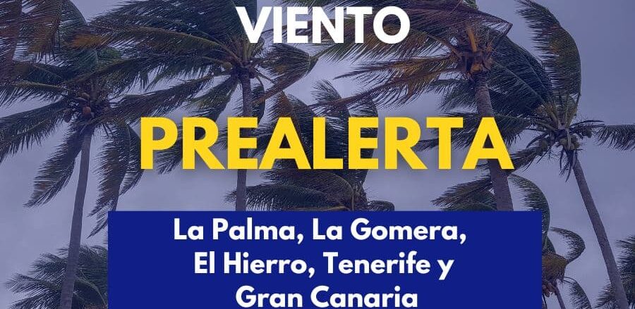 PREALERTA POR VIENTO EN CANARIAS DECLARADA POR EL GOBIERNO 28-3-26