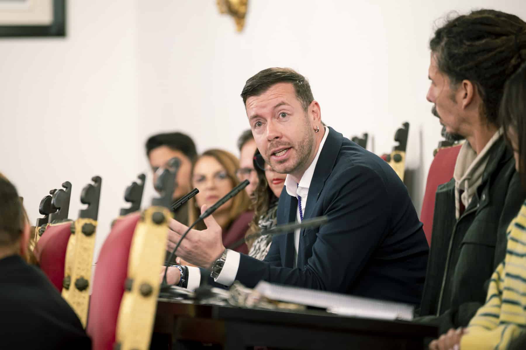 Saúl Alberola en el pleno municipal 2