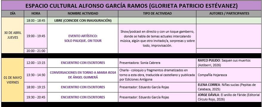 Actividades del Cabildo de Tenerife en la Feria del Libro de SC