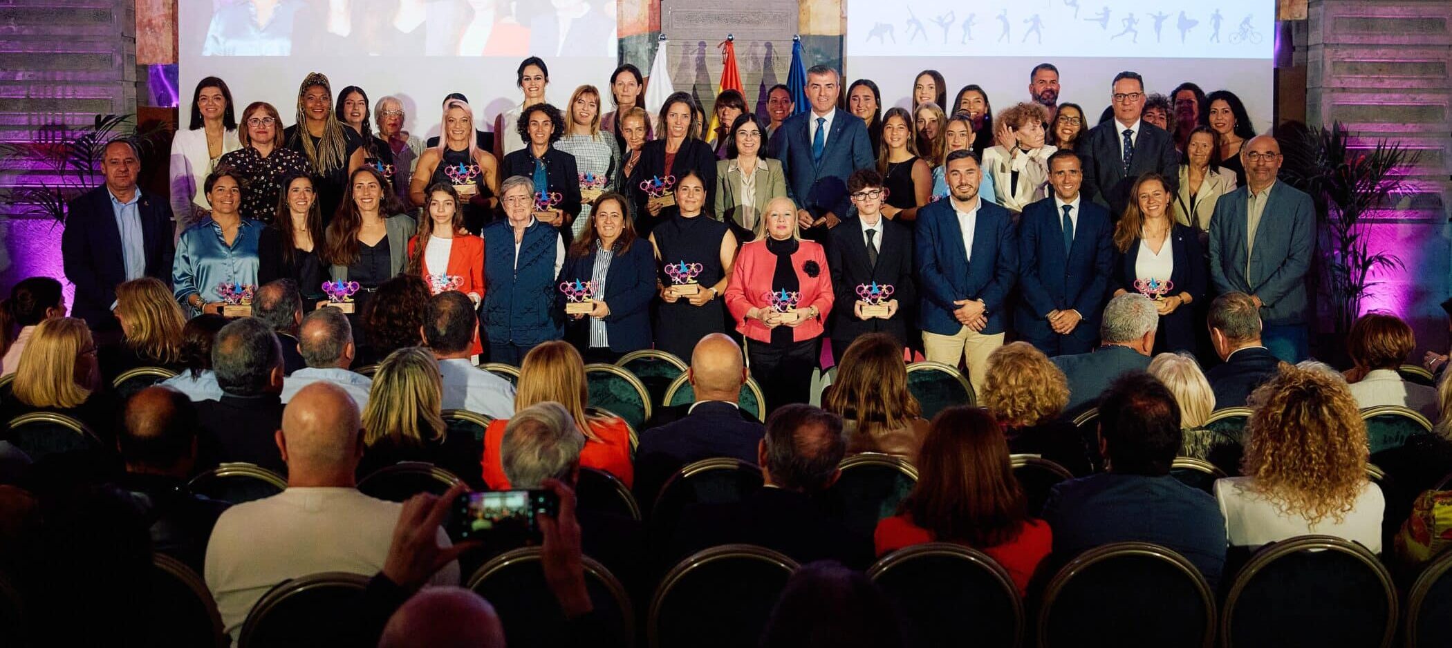 FOTO. Imagen de archivo de la segunda Gala de la Mujer y el Deporte Canario celebrada el año pasado en Las Palmas de Gran Canaria