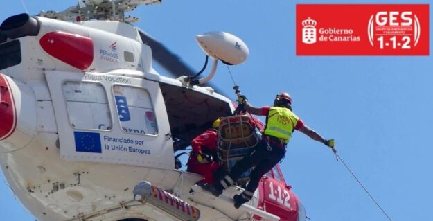 HELICÓPTERO DEL GES-SAN BARTOLOMÉ DE TIRAJANA 1-11-25