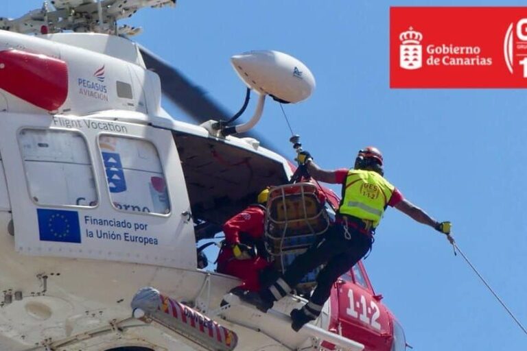 HELICÓPTERO DEL GES-SAN BARTOLOMÉ DE TIRAJANA 1-11-25