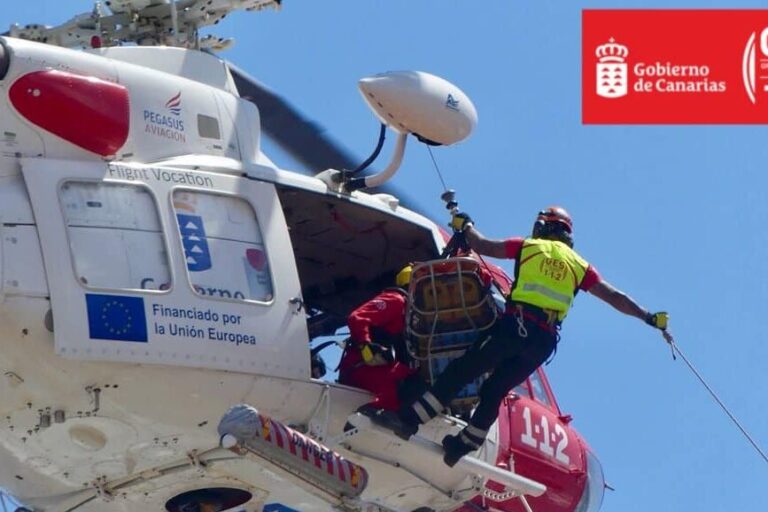 HELICÓPTERO DEL GES-SAN BARTOLOMÉ DE TIRAJANA 1-11-25