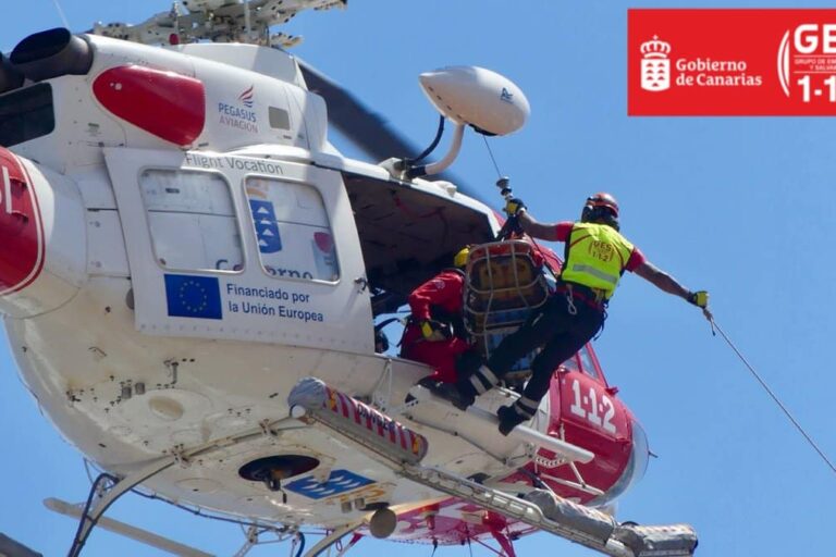 HELICÓPTERO DEL GES-SAN BARTOLOMÉ DE TIRAJANA 1-11-25