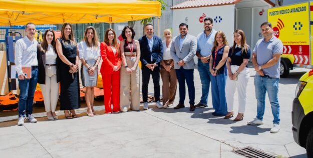 200526 Representantes regionales e insulares en materia de sanidad y emergencias durante la presentación del dispositivo