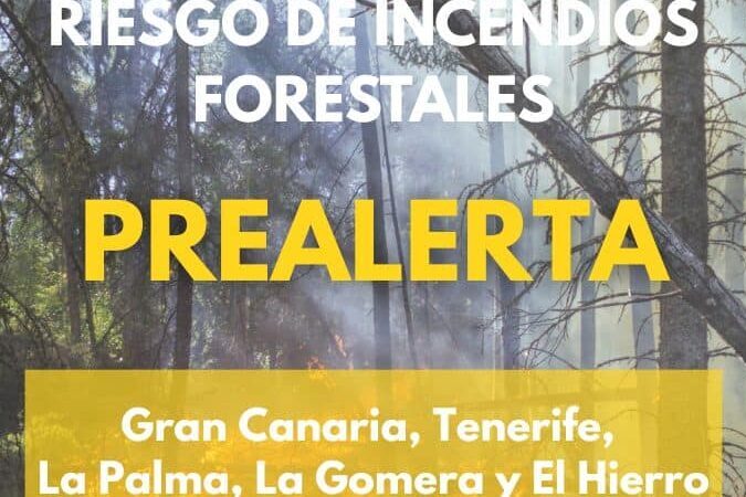 EL GOBIERNO DE CANARIAS DECLARA LA PREALERTA POR INCENDIOS FORESTALES EN ISLAS OCCIDENTALES Y GRAN CANARIA 31-5-26