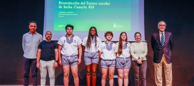 FOTO. Presentación del torneo de lucha canaria escolar 4×4