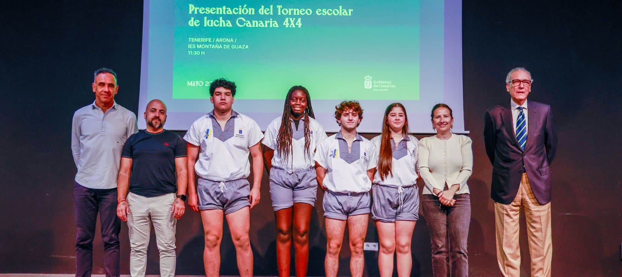 FOTO. Presentación del torneo de lucha canaria escolar 4×4