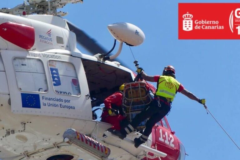 HELICÓPTERO DEL GES-SAN BARTOLOMÉ DE TIRAJANA 1-11-25