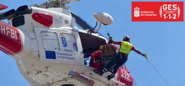 HELICÓPTERO DEL GES-SAN BARTOLOMÉ DE TIRAJANA 1-11-25