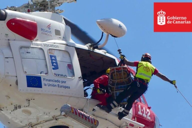 HELICÓPTERO DEL GES-SAN BARTOLOMÉ DE TIRAJANA 1-11-25