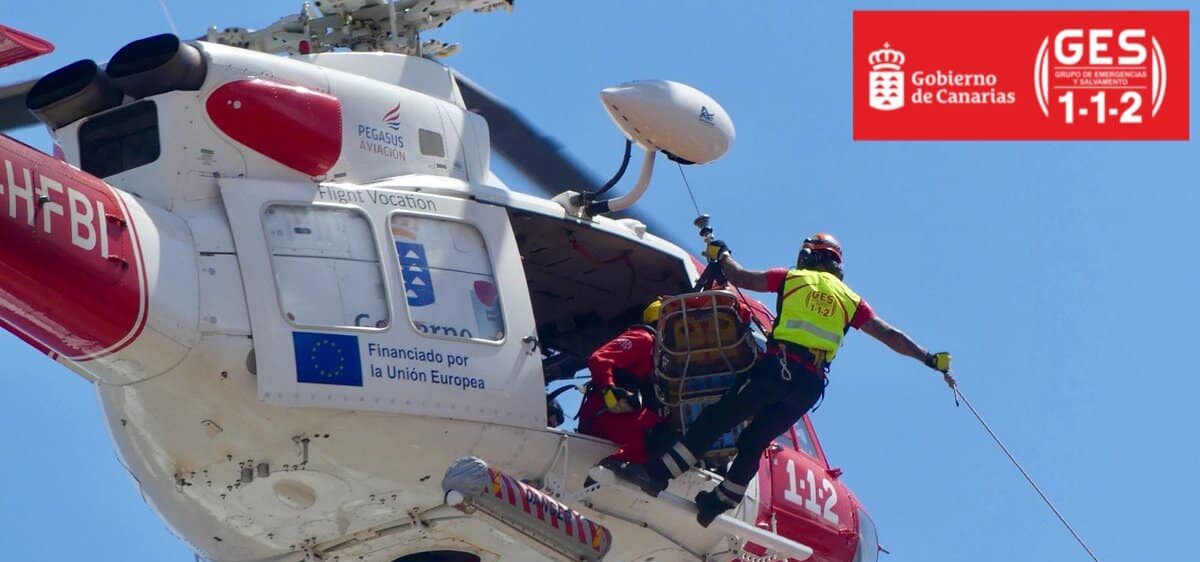 HELICÓPTERO DEL GES-SAN BARTOLOMÉ DE TIRAJANA 1-11-25