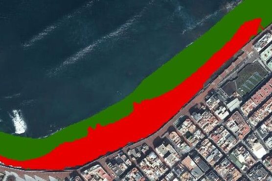 La Cícer – zona arena sumergida acumulada en verde abril 2026