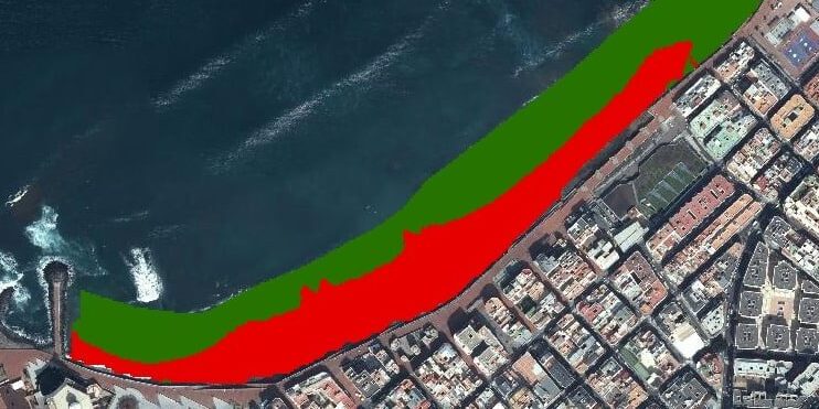 La Cícer – zona arena sumergida acumulada en verde abril 2026