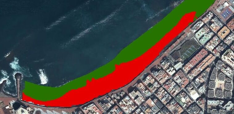 La Cícer – zona arena sumergida acumulada en verde abril 2026