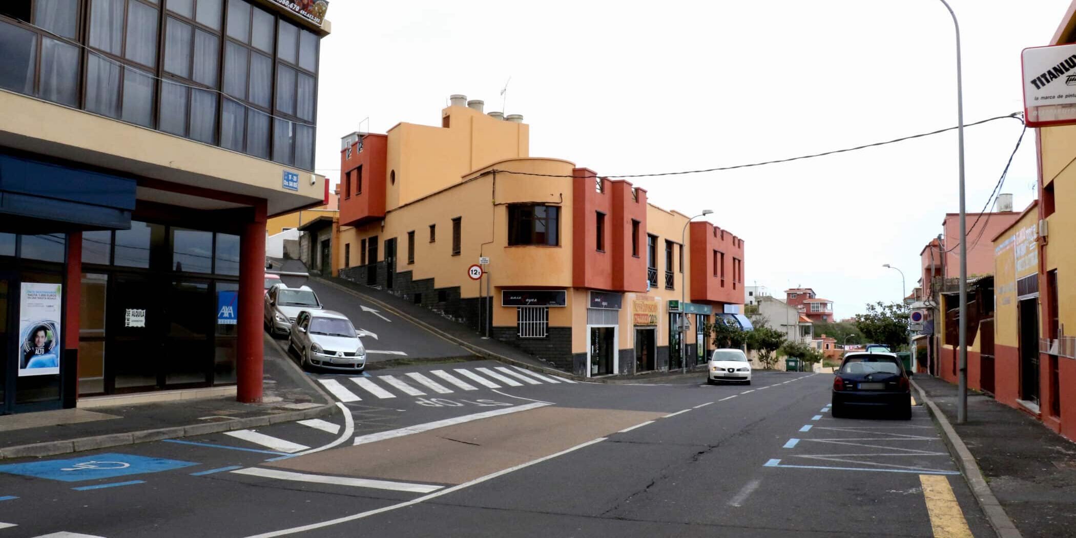 Zona comercial de San José, una de la principales del municipio