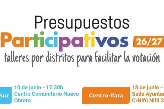 260609 Presupuestos Participativos Talleres Presenciales