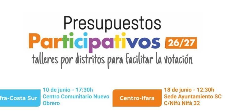 260609 Presupuestos Participativos Talleres Presenciales