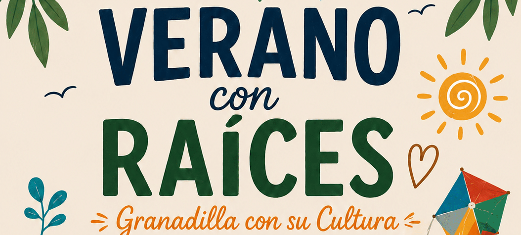 Cartel verano con raíces