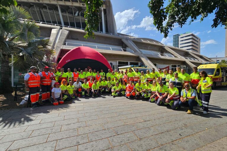EL DISPOSITIVO SANITARIO COORDINADO POR EL SUC ASISTE A UNAS 140 PERSONAS DURANTE LA VISITA DEL PAPA LEÓN XIV 13-6-26