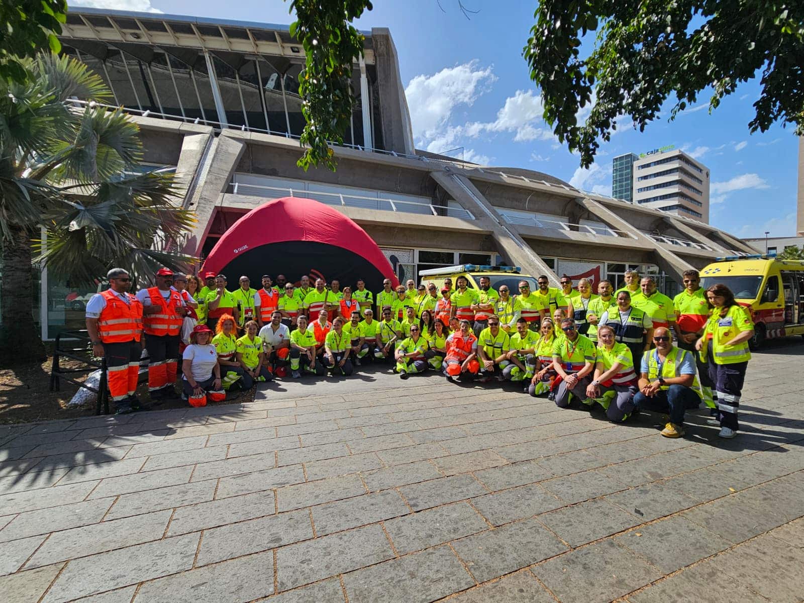 EL DISPOSITIVO SANITARIO COORDINADO POR EL SUC ASISTE A UNAS 140 PERSONAS DURANTE LA VISITA DEL PAPA LEÓN XIV 13-6-26