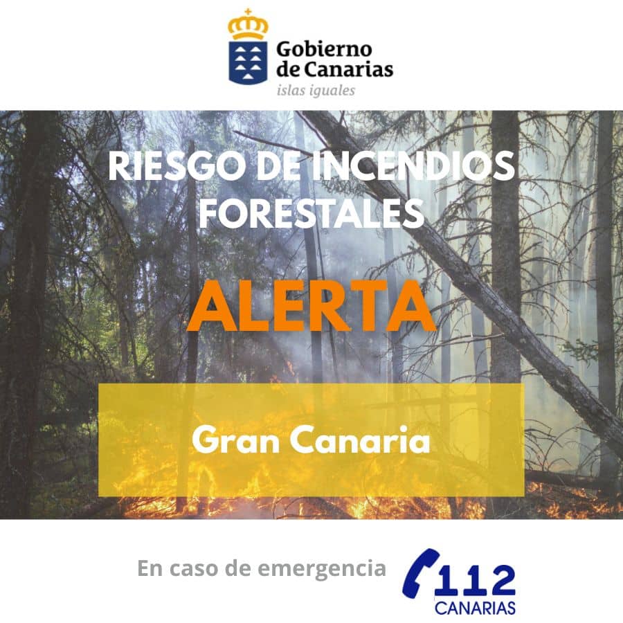 EL GOBIERNO DE CANARIAS DECLARA LA ALERTA POR RIESGO DE INCENDIOS FORESTALES EN GRAN CANARIA 29-6-26