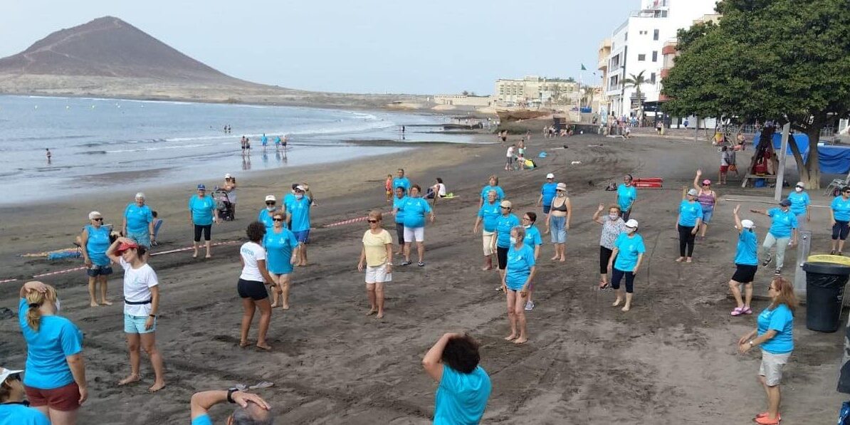 Gimnasia en la playa