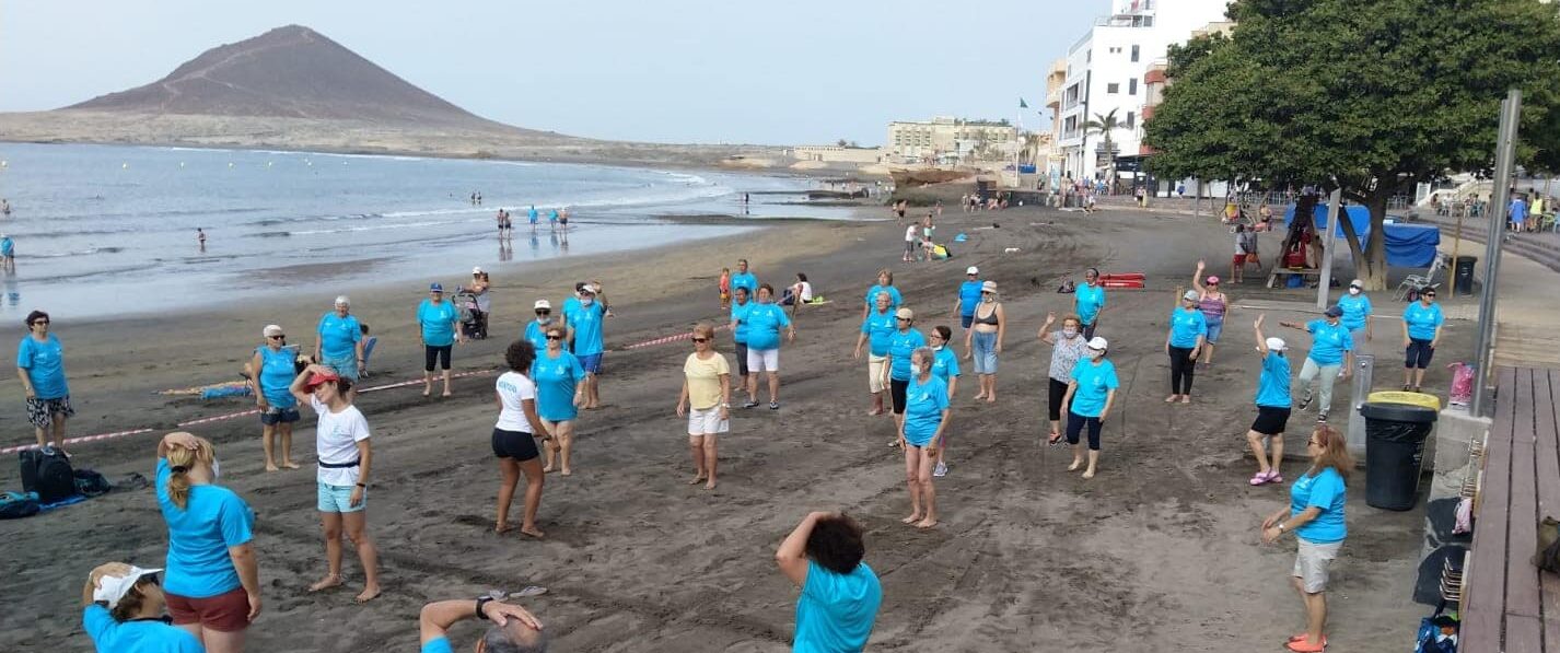 Gimnasia en la playa