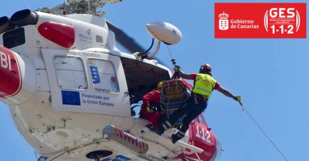 HELICÓPTERO DEL GES-SAN BARTOLOMÉ DE TIRAJANA 1-11-25