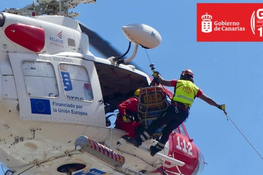 HELICÓPTERO DEL GES-SAN BARTOLOMÉ DE TIRAJANA 1-11-25