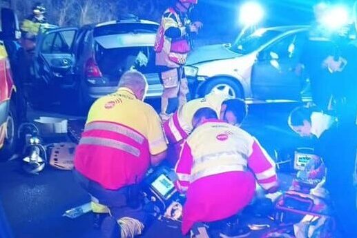 HOMBRE FALLECIDO Y MUJER HERIDA TRAS LA COLISIÓN FRONTAL DE DOS VEHÍCULOS EN TEJINA-LA LAGUNA 8-6-26