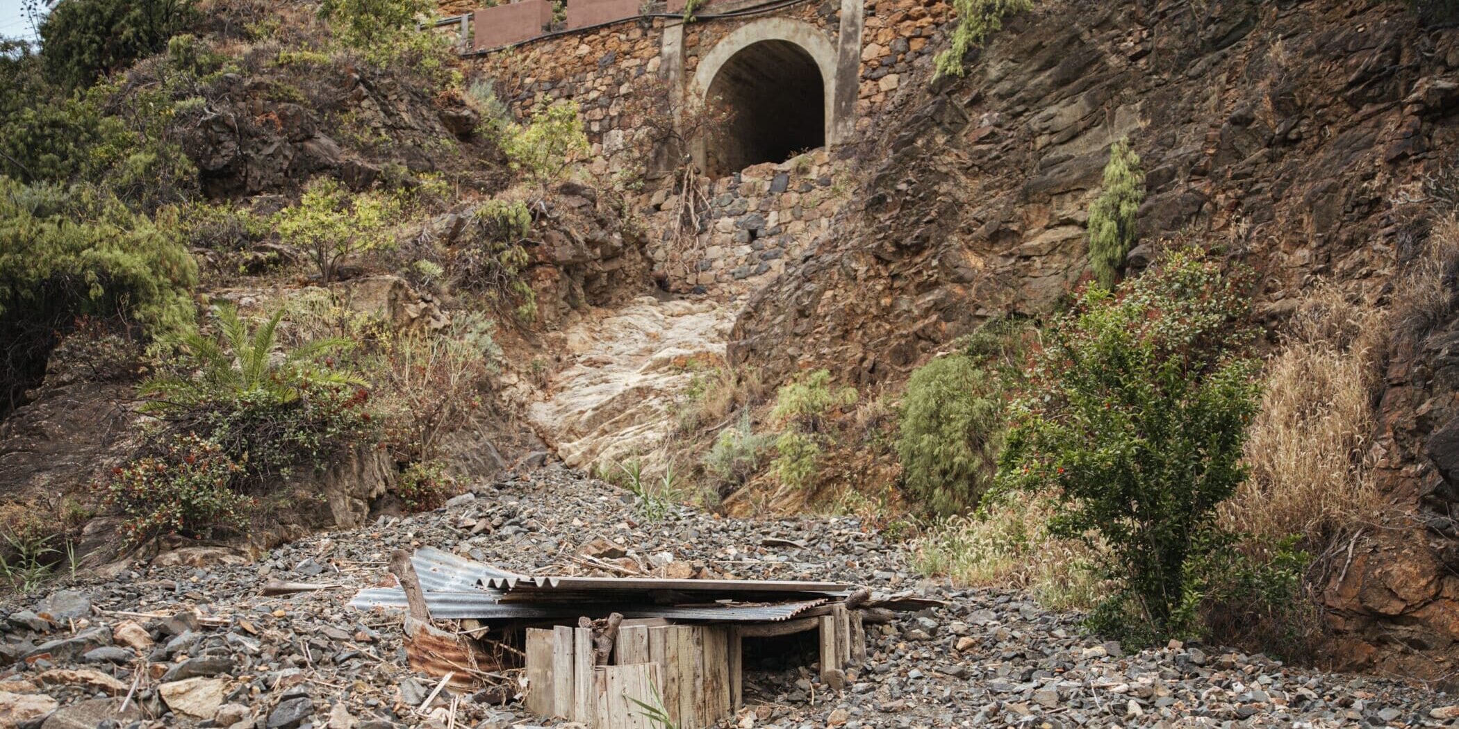 030726 Zona de trabajo en cauces de barrancos en el marco de las obras del Consejo Insular de Aguas de La Gomera