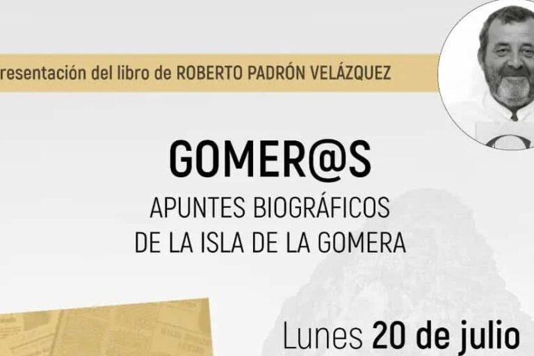 200726 Cartel presentación libro Roberto Padrón en La Gomera