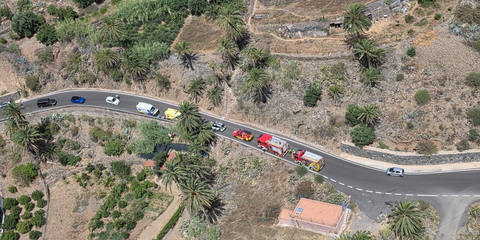 CICLISTA HERIDO DE CARÁCTER GRAVE TRAS SUFRIR UNA CAÍDA EN SAN BARTOLOMÉ DE TIRAJANA-GRAN CANARIA 7-7-26
