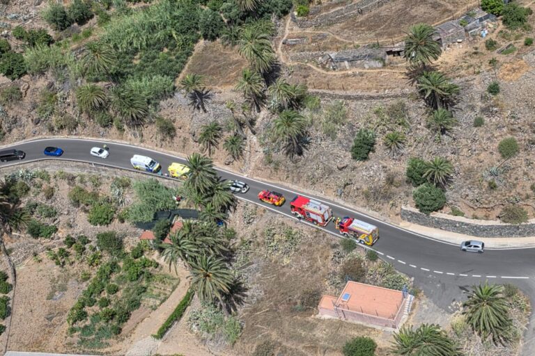 CICLISTA HERIDO DE CARÁCTER GRAVE TRAS SUFRIR UNA CAÍDA EN SAN BARTOLOMÉ DE TIRAJANA-GRAN CANARIA 7-7-26