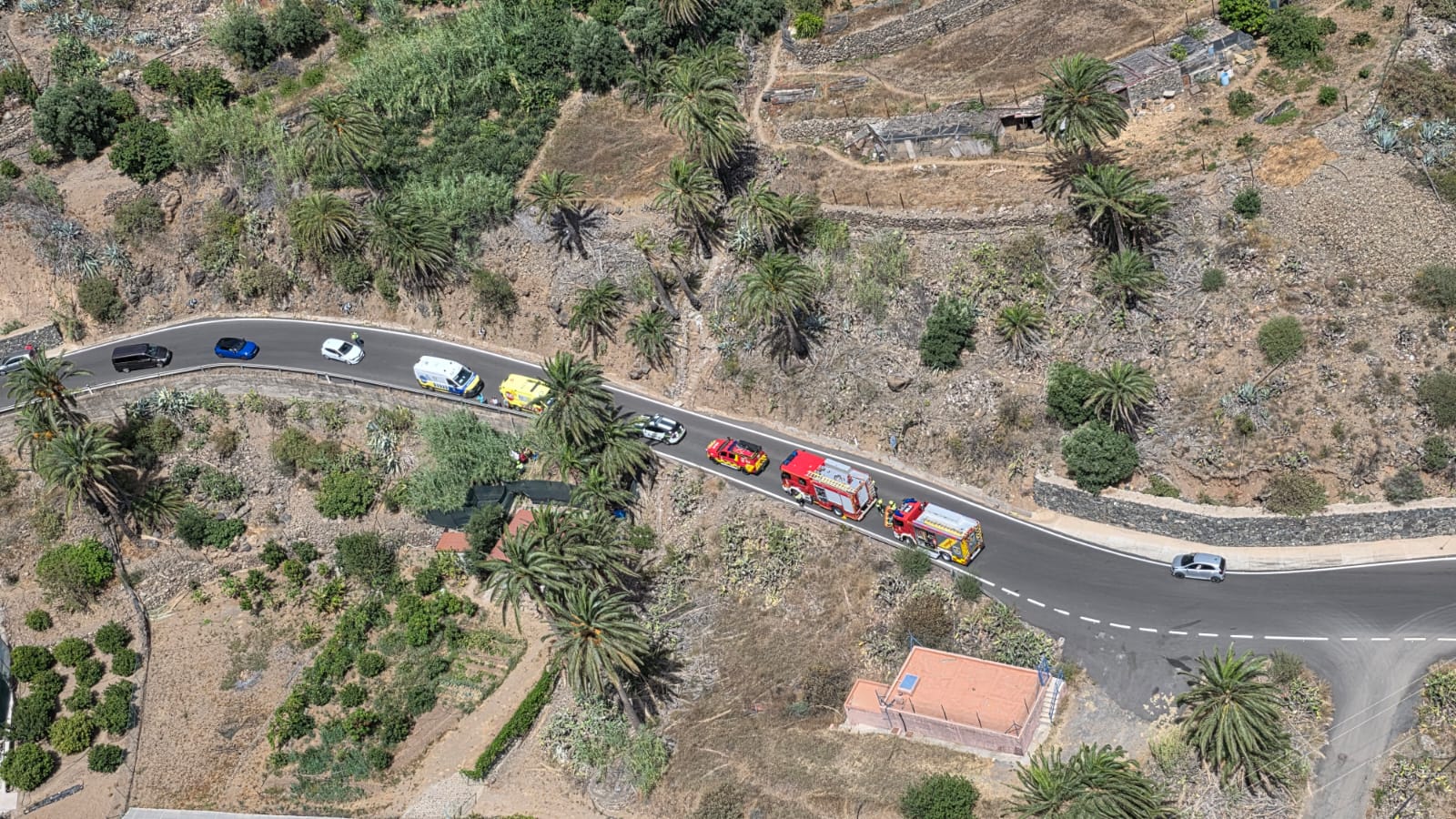 CICLISTA HERIDO DE CARÁCTER GRAVE TRAS SUFRIR UNA CAÍDA EN SAN BARTOLOMÉ DE TIRAJANA-GRAN CANARIA 7-7-26