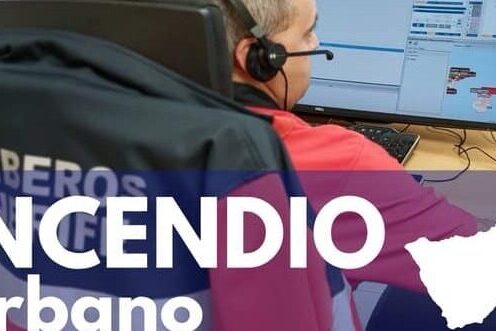 DISPOSITIVO DE SEGURIDAD Y EMERGENCIAS INTERVIENE EN UN INCENDIO DECLARADO EN UNA VIVIENDA EN LA ZONA DE LAS CALETILLAS 9-7-26