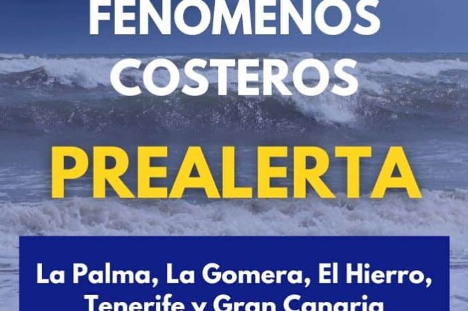 EL GOBIERNO ACTUALIZA Y MANTIENE LA PREALERTA POR FENÓMENOS COSTEROS EN ISLAS OCCIDENTALES Y GRAN CANARIA 23-7-26