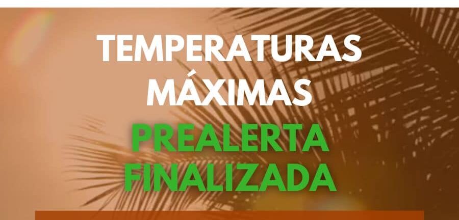 EL GOBIERNO DA POR FIANLIZADA LA PREALERTA POR TEMPERATURAS MÁXIMAS EN FUERTEVENTURA, GRAN CANARIA Y TENERIFE 25-7-26
